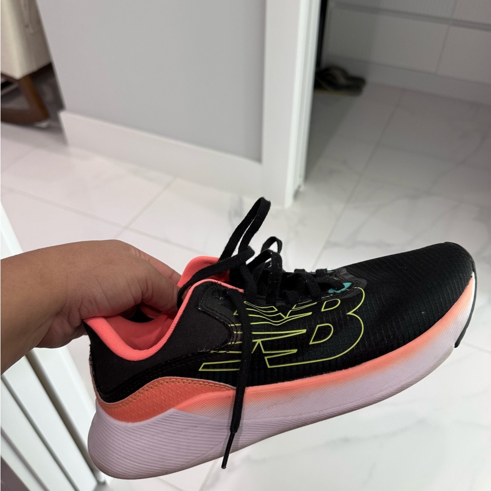 New Balance Black and Coral Athletic Shoes